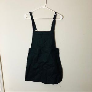 Pleather Overall Dress